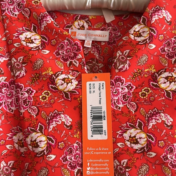 Jude Connally Red Floral Dress - Picture 5 of 6